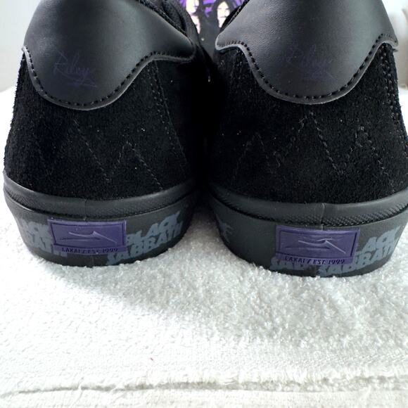 Lakai x Black Sabbath Riley III Black Suede Skate Shoes Mens Size 14 NEW - Picture 6 of 14